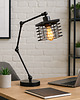 lampy stołowe Czarna lampa biurkowa do pracy i nauki z regulacją CABULO LOFT w stylu loft