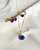 pierścionki złote Pierścionek/DROPS/złocony/lapis lazuli