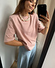 t-shirt damskie T-Shirt Art dirty pink z poduchami