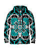 bluzy męskie Męska Bluza z kapturem DR.CROW Mint Baroque