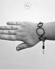 bransoletki srebrne Bransoleta LOOPS szeroka oksydowane srebro
