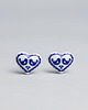 kolczyki ceramiczne Kolczyki z Porcelany Origami Serce Folklor 2