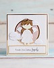 kartki scrapbooking Pamiątka Chrztu Świętego dla dziewczynki, dla chłopca aniołek