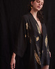 ubrania różne GINGKO GOLDEN BLACK - kimono ręcznie zdobione