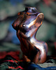 figurki i rzeźby Figurka kobiety, metaliczna, kolorowa, rzeźba z gipsu