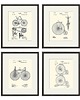 grafiki i ilustracje Rysunek patent rowery retro  vintage sport