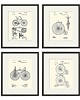 grafiki i ilustracje Rysunek patent rowery retro  vintage sport
