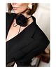 chokery Jedwabny czarny  choker
