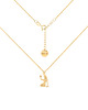 chokery Pozłacany choker pancerka ze znakiem zodiaku Panna