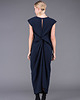 sukienki midi damskie Navy mary back knot dressi
