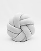 poduszki supły Poduszka Knot Pillow Rozeta Jasnoszara