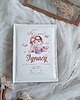 ozdoby na chrzest ALBUM z dedykacją, chrzest święty chłopca, roczek, prezent