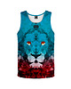t-shirty dla dziewczynki Bokserka Top Girl DR.CROW Lew Trójkąt