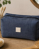 kosmetyczki Kosmetyczka jeans kuferek duża saszetka wodoodporna etui organizer jeans