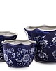 kwietniki Osłonka 3 szt. ceramiczna 16x26x26 i 13x19x19 i 11x15x15 cm GHARA-IV