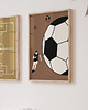 obrazy i plakaty do pokoju dziecięcego Plakat dla dzieci Gold Soccer Field