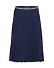 spódnice midi PLISOWANA SPÓDNICA-granatowa