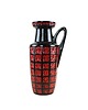 wazony Wazon ceramiczny z reliefowym wzorem West Germany, lata 70.