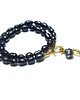 chokery Pearls /navy blue/ perły naturalne vol. 6-choker