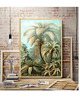 plakaty PLAKAT  ILUSTRACJA PALMA dżungla vintage