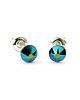 kolczyki swarovski Małe kolczyki Skarabeuszowe kropy-Kryształy Swarovski