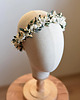 wianki komunijne Komunijny wianek na głowę z stabilizowanych i suszonych kwiatów
