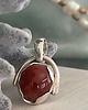wisiory Zawieszka Srebrna z  Karneolem - Wisiorek Kamień Naturalny VINTAGE