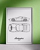 plakaty Plakat Legendy Motoryzacji - Lamborghini Miura