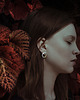kolczyki srebrne Kolczyki srebrne LABEL AMBER - glossy silver earrings