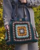 torby na ramię Duża torebka na szydełku granny square