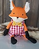 przytulanki dla niemowląt i dzieci Maskotka lis lisek 44cm z personalizacją na nóżce