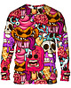 bluza bez kaptura damska Bluza Bez Kaptura Damska DR.CROW Dessert Monsters