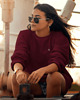 bluza z kapturem damska Bluza Burgundy Flow Longsleeve UNISEX
