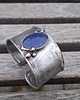 bransoletki wire wrapping Lapis lazuli - bransoletka regulowana