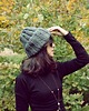 czapki damskie Chunky Alpine Alpaca beanie szara czapka