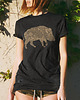 t-shirt damskie Koszulka damska DZIK grafitowa