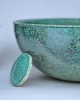 umywalki Umywalka ceramiczna nablatowa 30 cm Stalowa Zieleń
