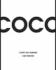 plakaty Plakat z sentencją Coco Chanel "Moda to ja"