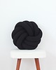 poduszki supły Poduszka okrągła supeł Knotted Pillow Czarna