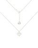 chokery Srebrny choker pancerka z diamentem