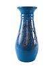 wazony Wazon ceramiczny niebieski, duński design, lata 70, produkcja: Dania
