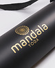 akcesoria do jogi NOWE PU! Mata Gold Chakras Premium Black PU Yoga Mat 4mm