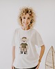 t-shirt damskie T-shirt oversize Tony Teddy dla mamy cream