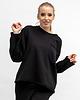 bluza bez kaptura damska BLUZA CROP ,,CINDI '' czarna