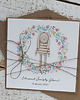 kartki scrapbooking Kartka na chrzest z kopertą