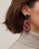 kolczyki soutache Duże nowoczesne kolczyki sutasz