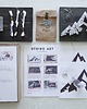 Ozdoby na ścianę GÓRY z lampkami BOX DIY String art kreatywny zestaw zrób to sam