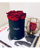dekoracje świąteczne Czerwone wieczne róże średni czarny flower box Infinity Rose - Royal Red