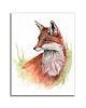 grafiki i ilustracje Obraz ręcznie malowany "Lisek"
