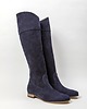 kozaki damskie SKÓRZANE KOZAKI ZAPATO 125 GRANAT NUBUK
